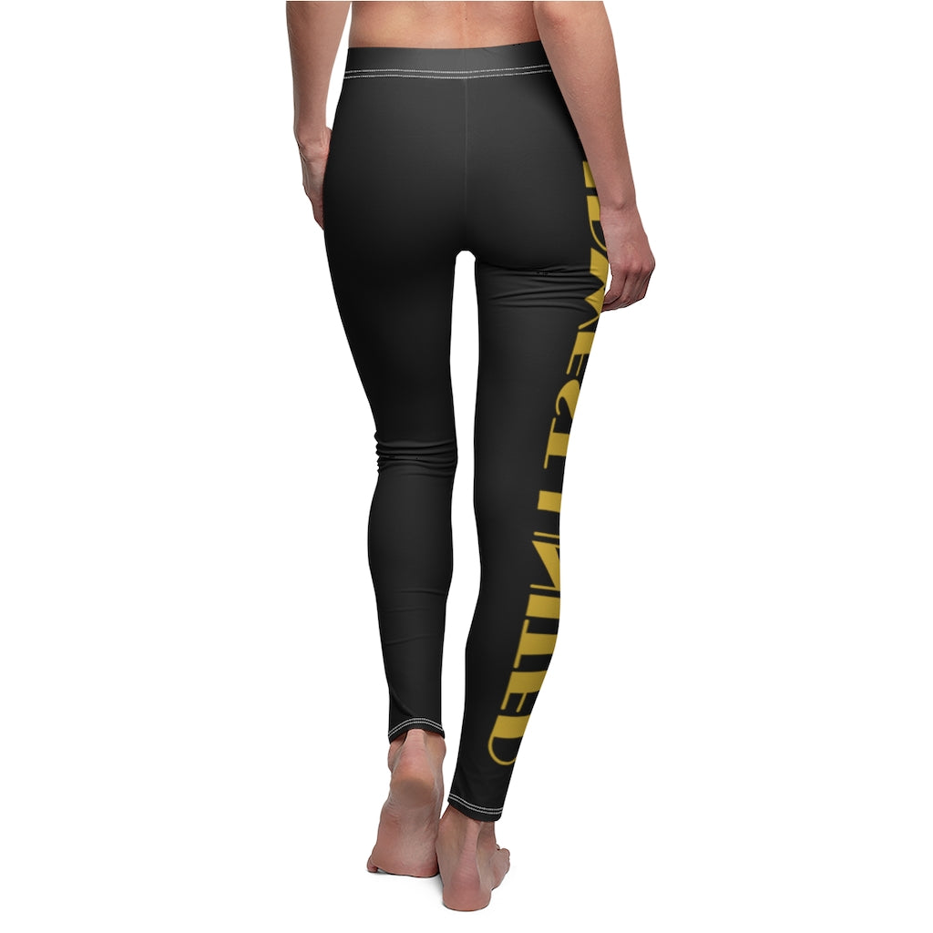 Midwest United Leggings Black (Gold and White)