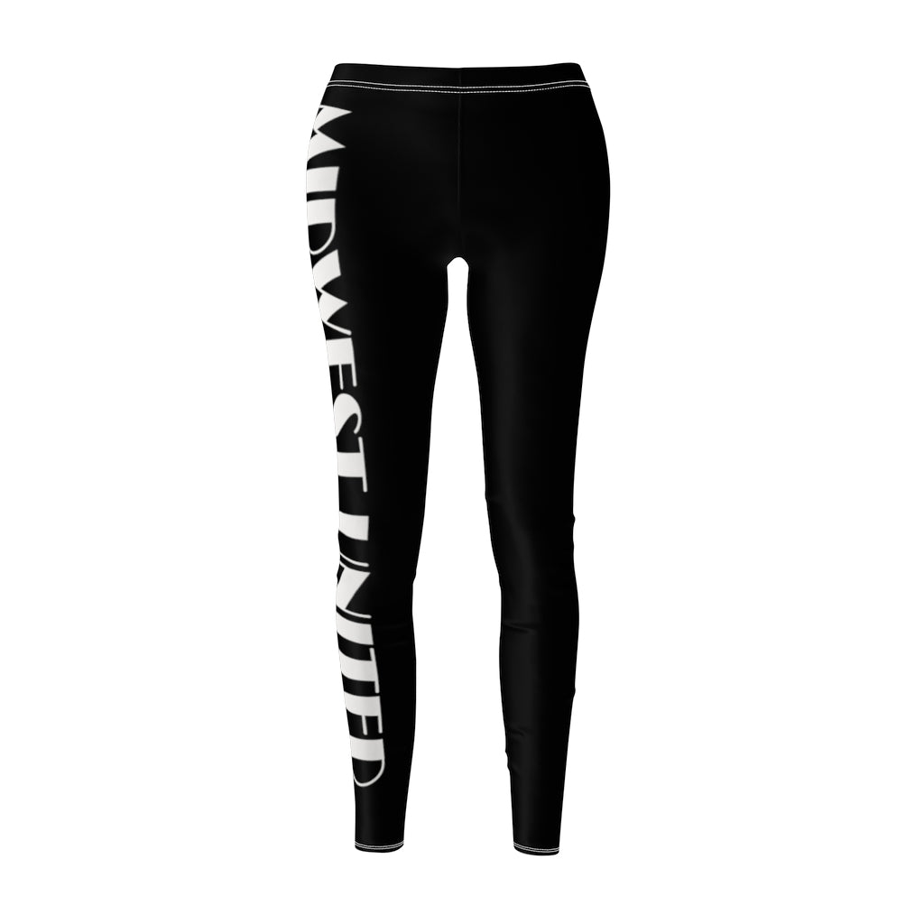 Midwest United Leggings Black (Gold and White)